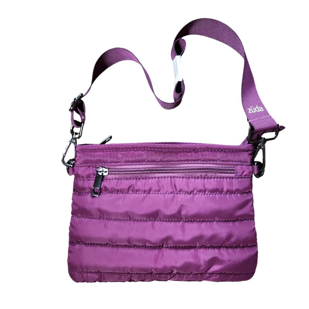 Zuda quilted nylon bag blackberry